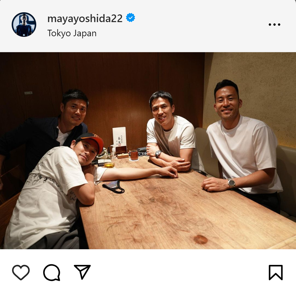 吉田麻也のインスタグラムから