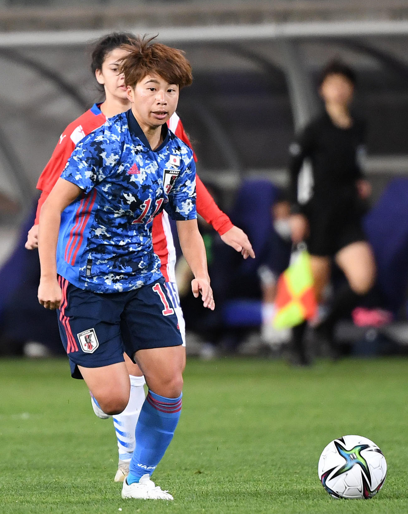 なでしこジャパン田中美南（2021年4月8日撮影）