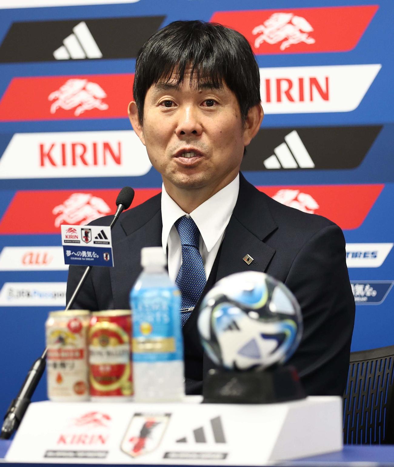 日本代表の森保一監督（撮影・上田博志）