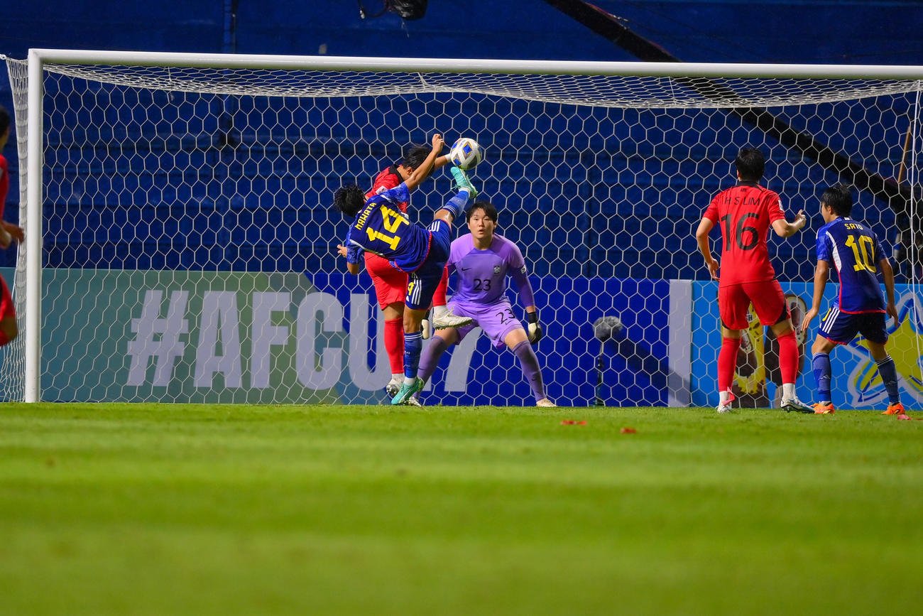 2点目を決めた名和田我空（C）2023　AFC