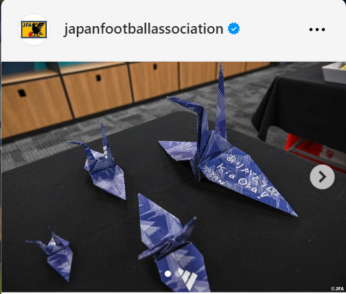 日本サッカー協会のインスタグラムから