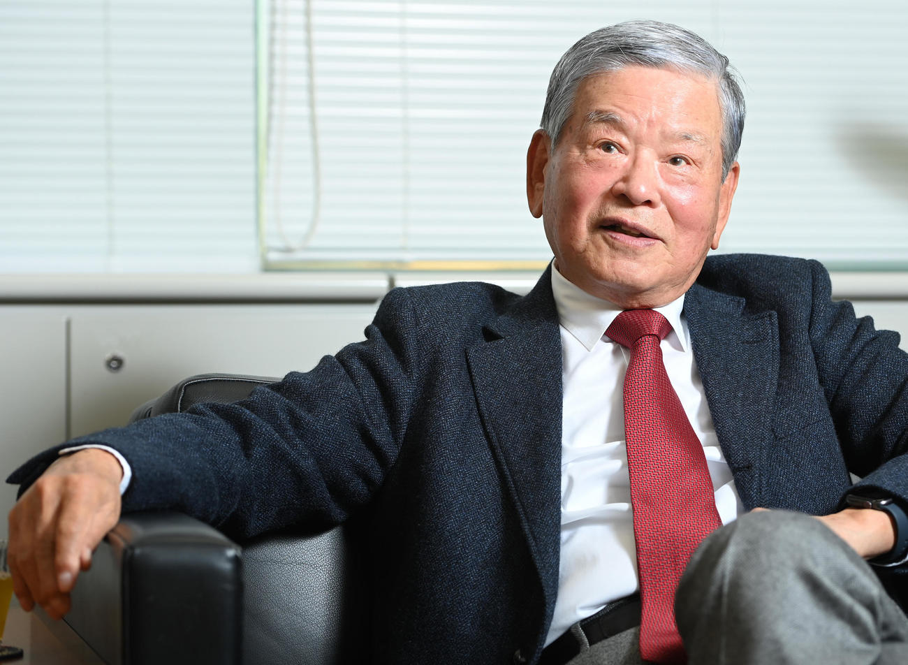 川淵三郎氏（2021年12月21日撮影）