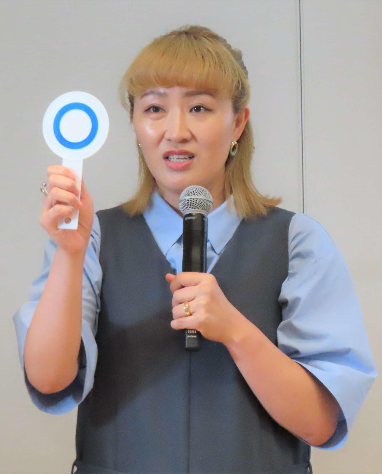 都内で行われたイベントに出席した丸山桂里奈（撮影・村山玄）