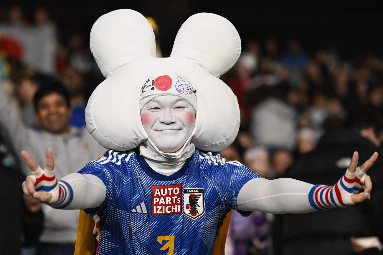 駆けつけたなでしこジャパンサポーター（AP）