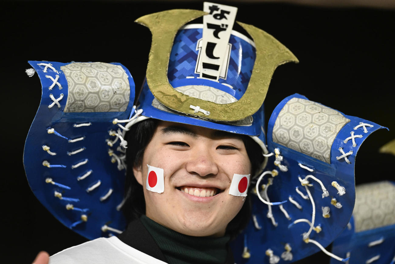 駆けつけたなでしこジャパンサポーター（AP）