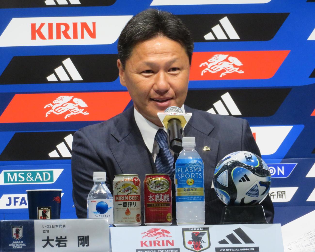 バーレーンで行われるU－23AFCアジアカップ（アジア杯）予選に臨むU－22日本代表メンバーを発表した大岩剛監督