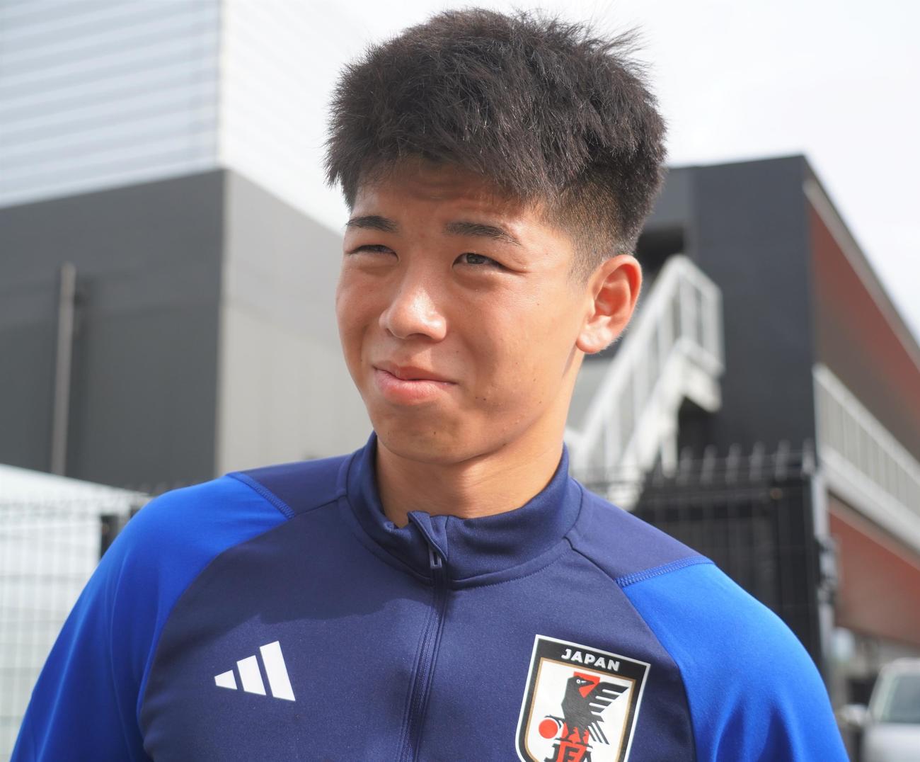 バーレーンで行われるU－23AFCアジアカップ予選に臨むU－22日本代表の国内トレーニングに参加した高井幸大（佐藤成）
