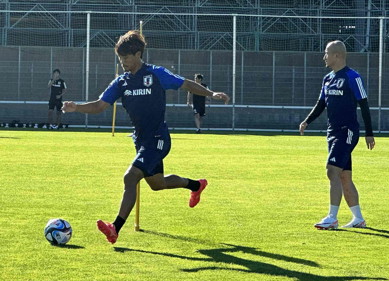 日本代表MF守田英正（2023年9月5日撮影）