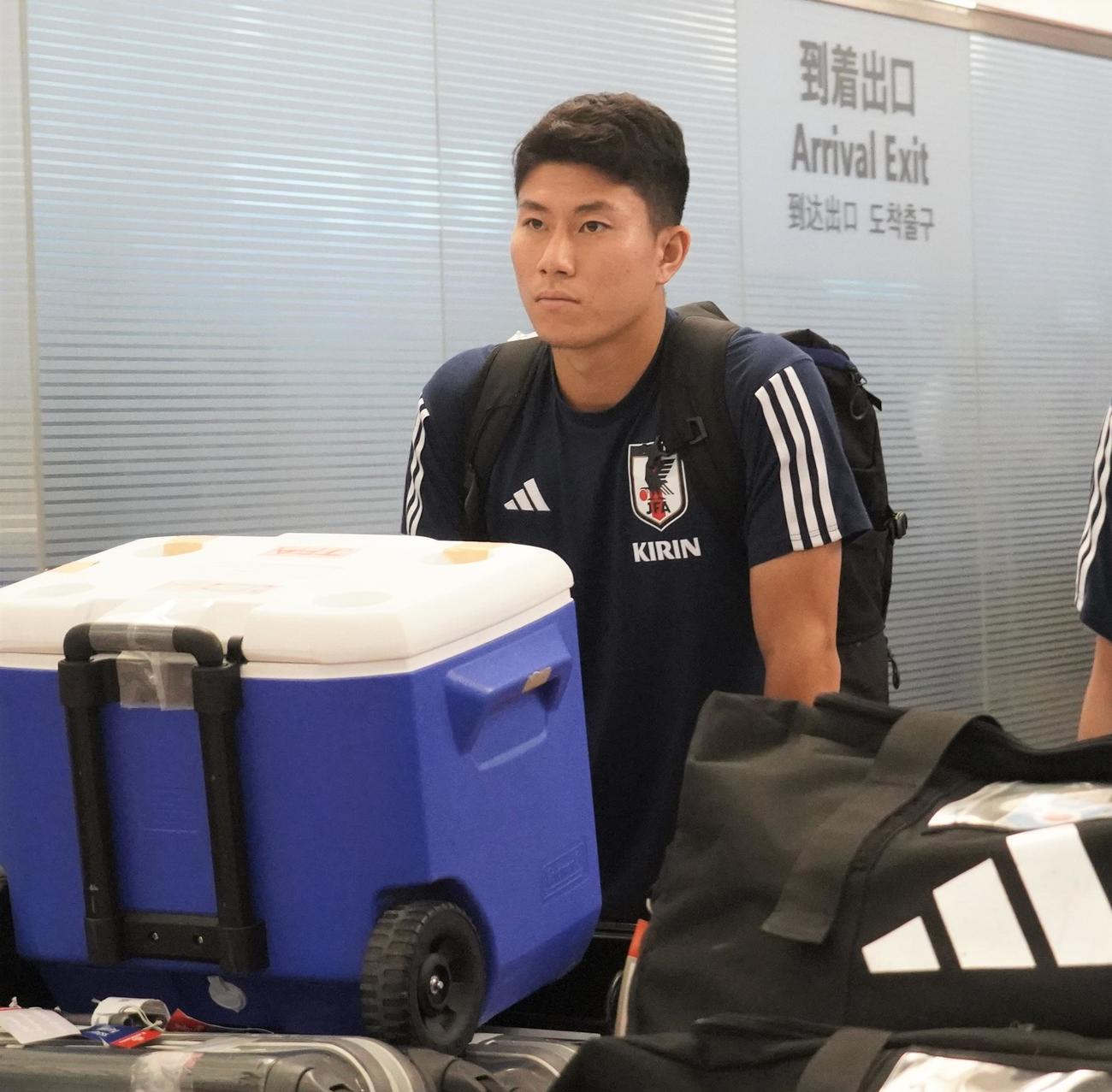 バーレーンで行われたU－23AFCアジアカップ予選から帰国したU－22日本代表の細谷真大