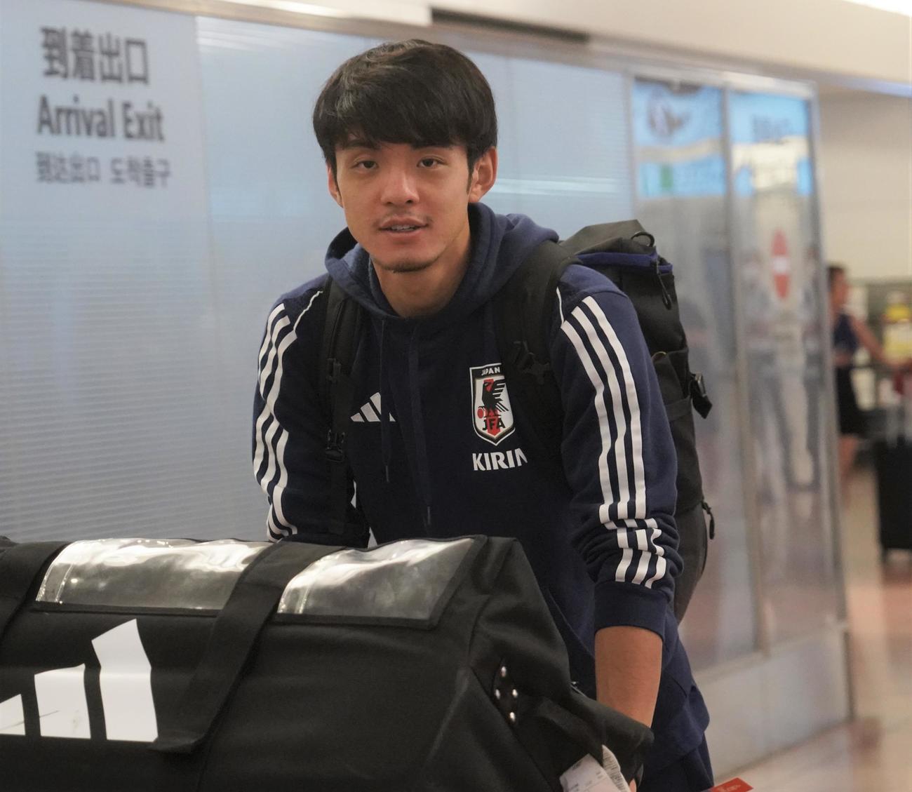 バーレーンで行われたU－23AFCアジアカップ予選から帰国したU－22日本代表の山田楓喜