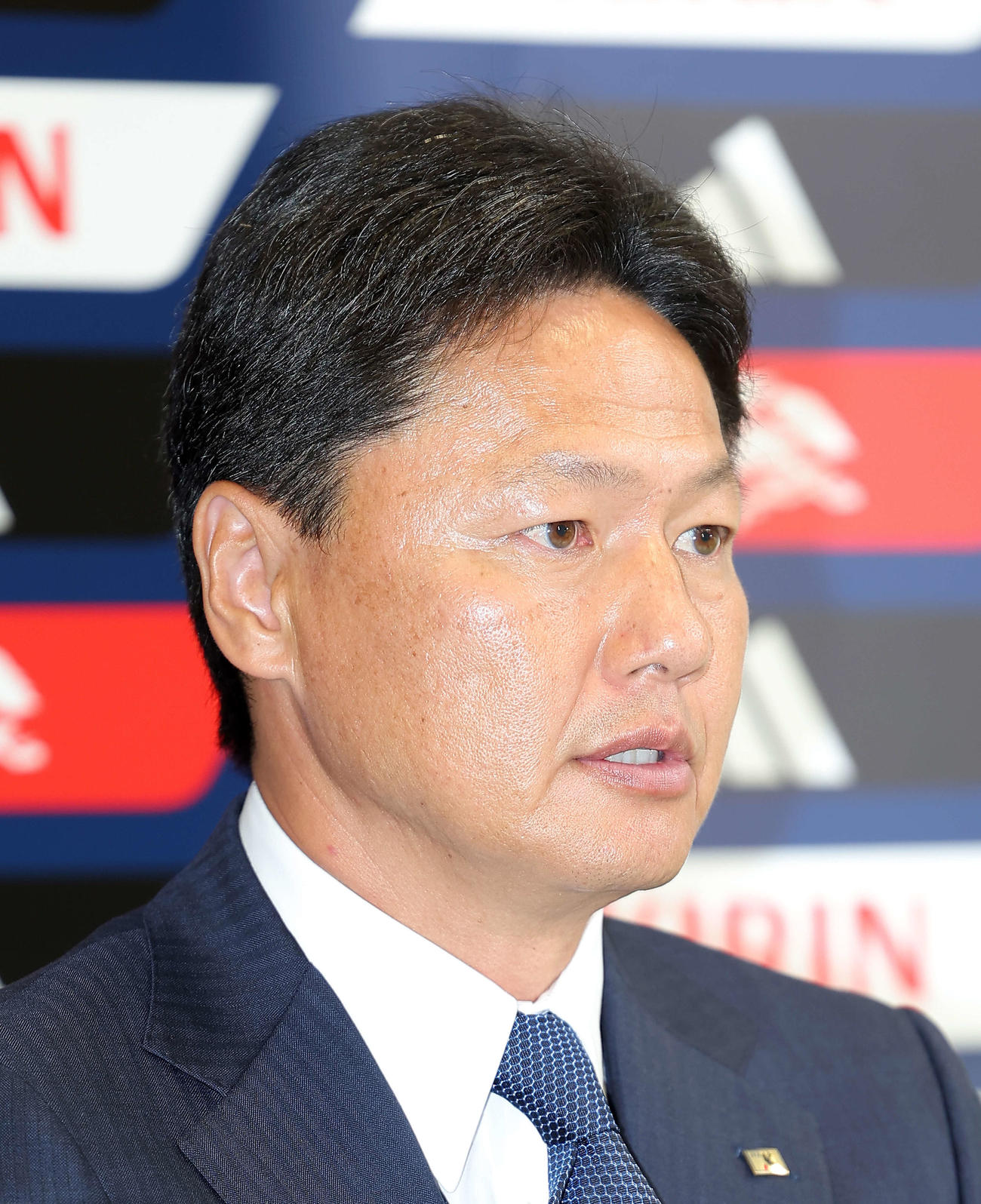 U－22日本代表メンバー発表会　U－22日本代表大岩剛監督
