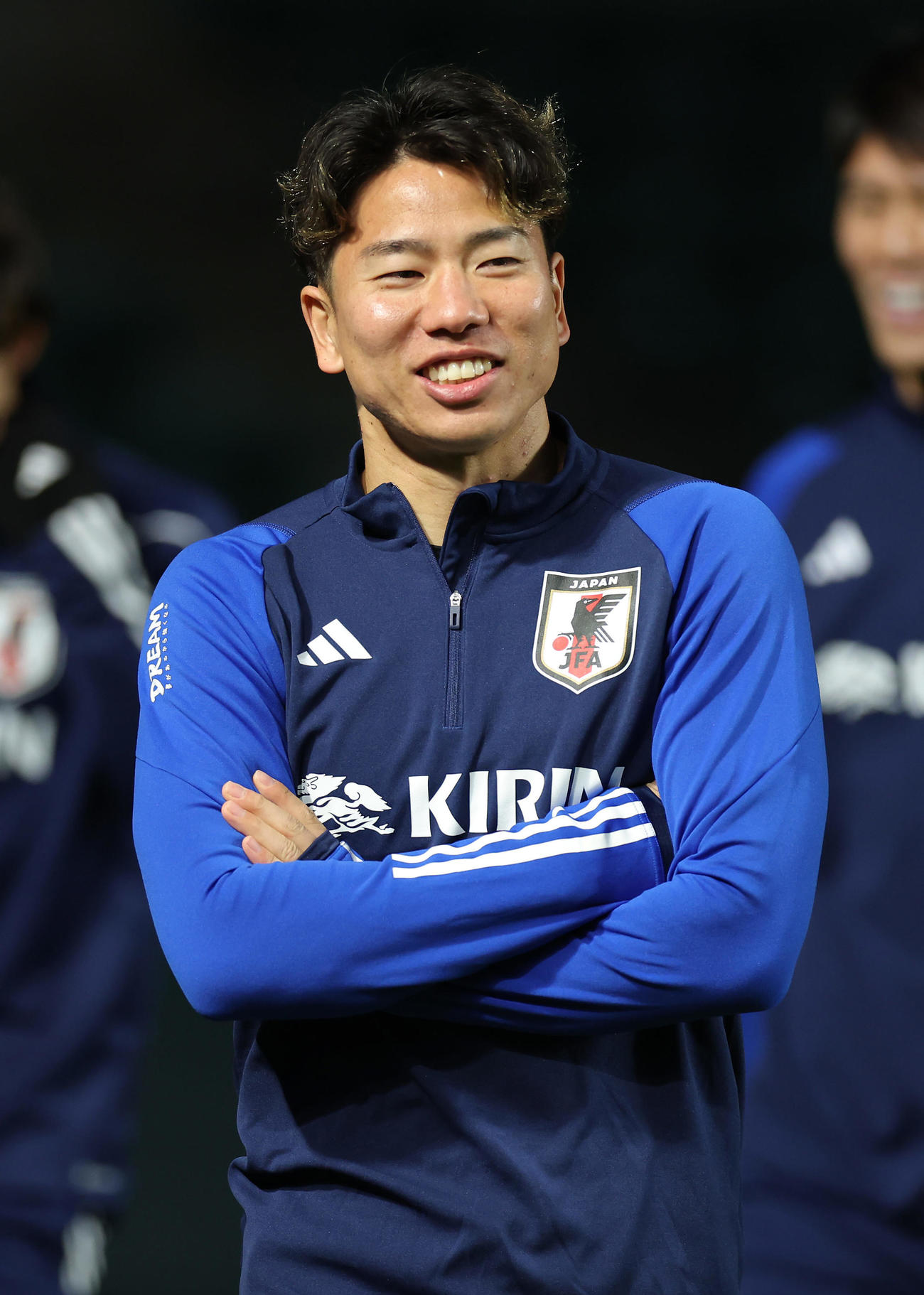 ミャンマー戦に向け調整する浅野（撮影・前田充）