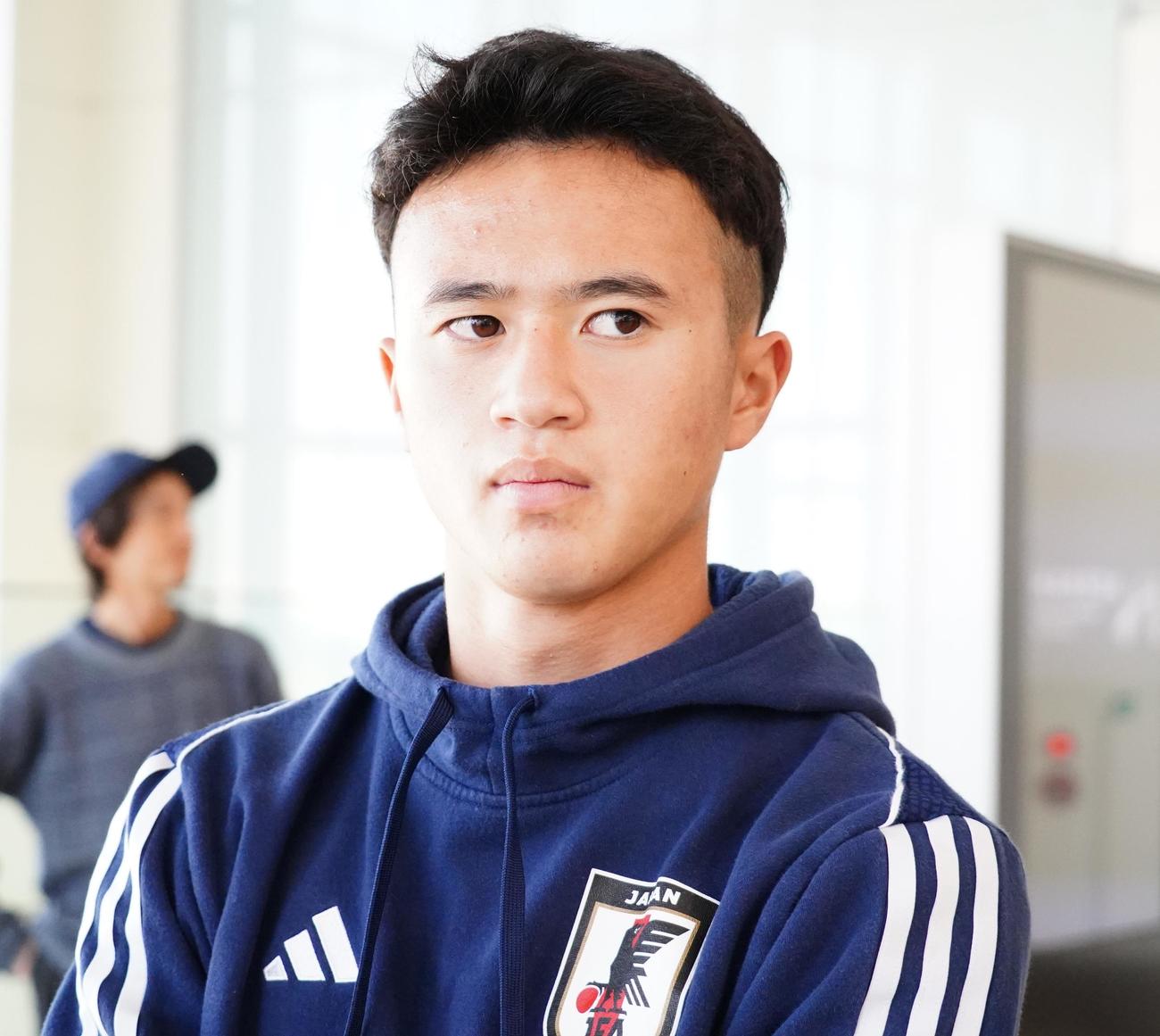 U－17W杯インドネシア大会から帰国した同日本代表FW高岡伶颯