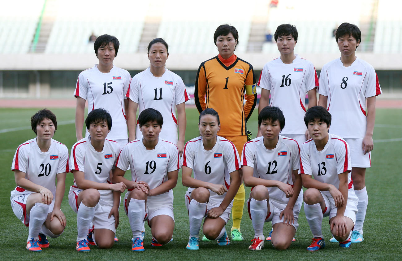 16年3月4日、リオ五輪アジア最終予選ベトナム戦の北朝鮮女子代表