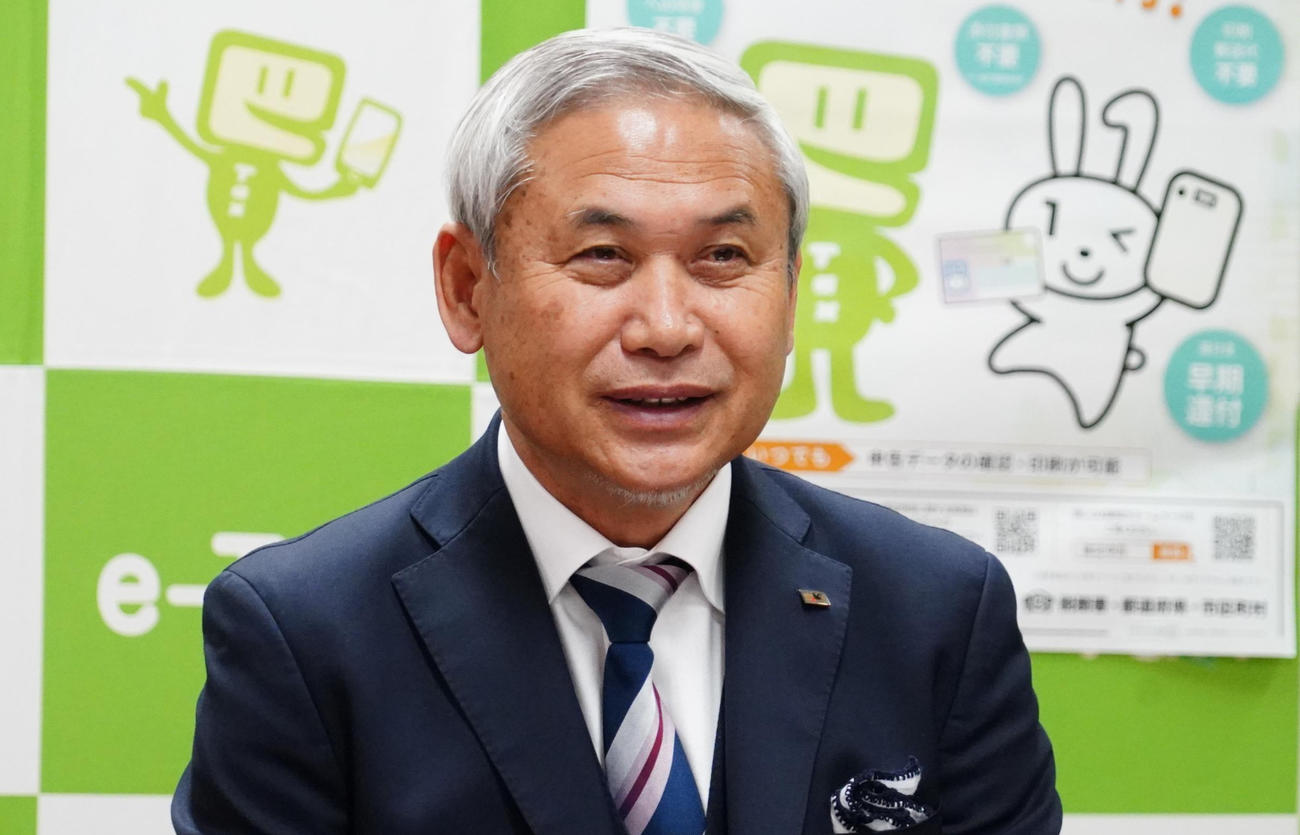国税庁の確定申告イベントに出席した日本サッカー協会佐々木則夫女子委員長（撮影・佐藤成）