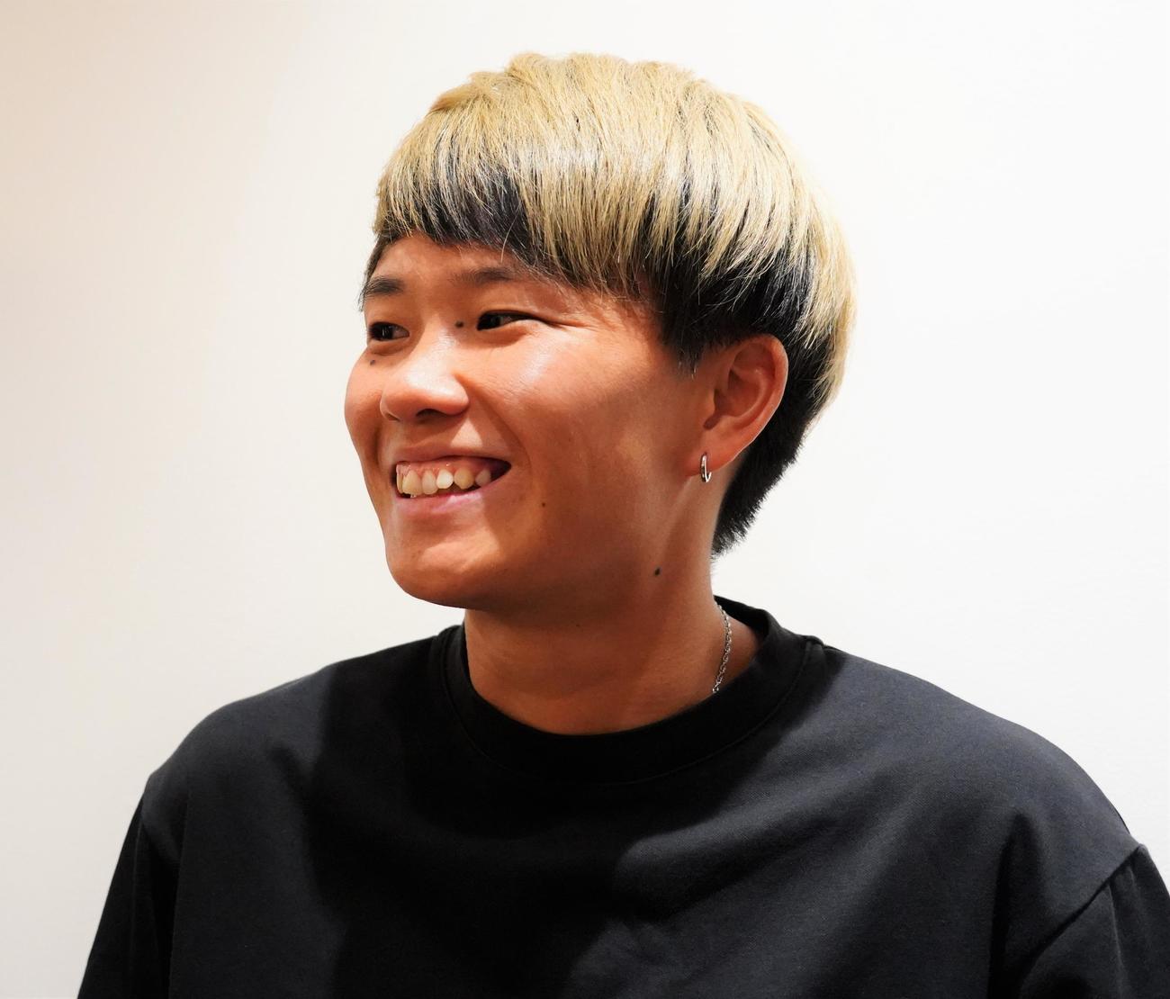 パリ五輪アジア最終予選北朝鮮戦から一夜明けて取材に応じたサッカー女子日本代表DF南萌華（撮影・佐藤成）