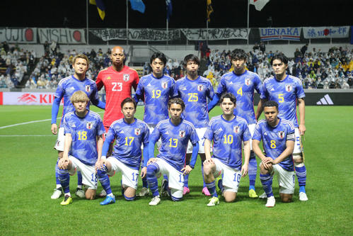 U23日本代表対U23ウクライナ代表　スターティングメンバー