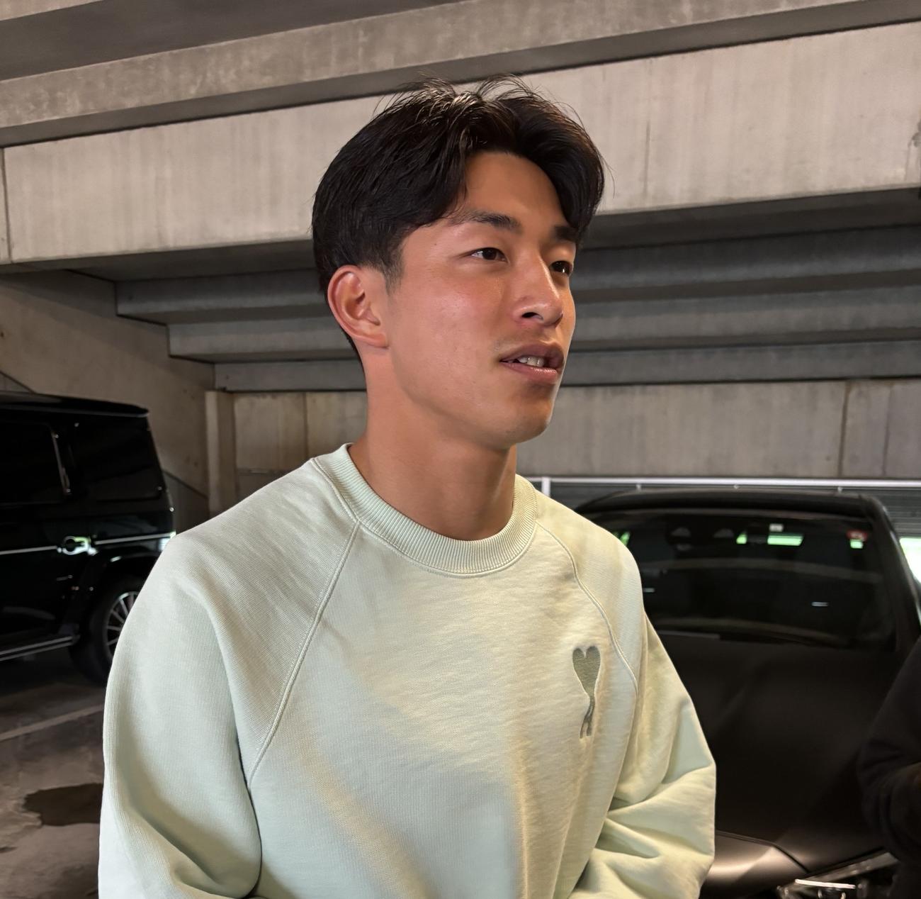 U－23日本代表に選出されたG大阪DF半田陸（撮影・永田淳）