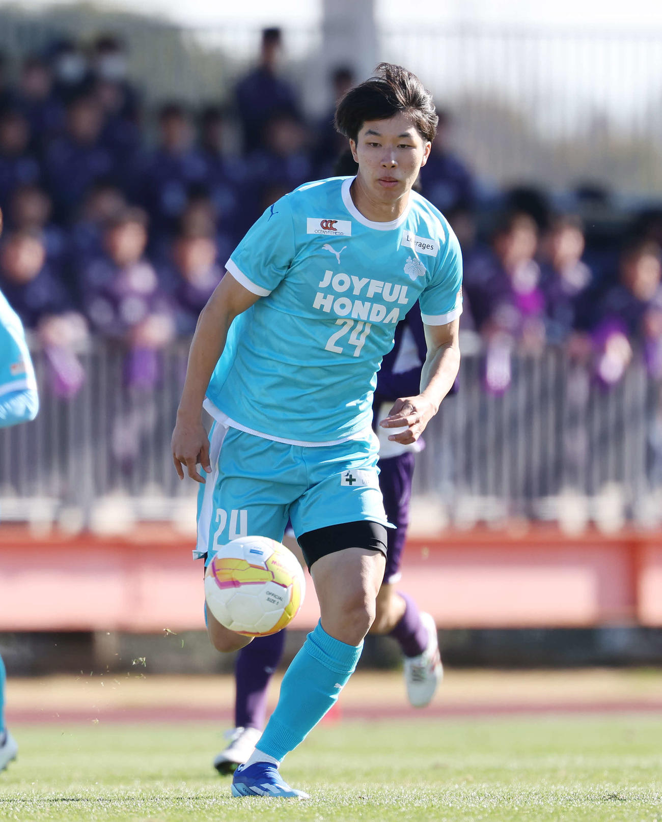 筑波大・FW内野航太郎（2023年12月21日撮影）