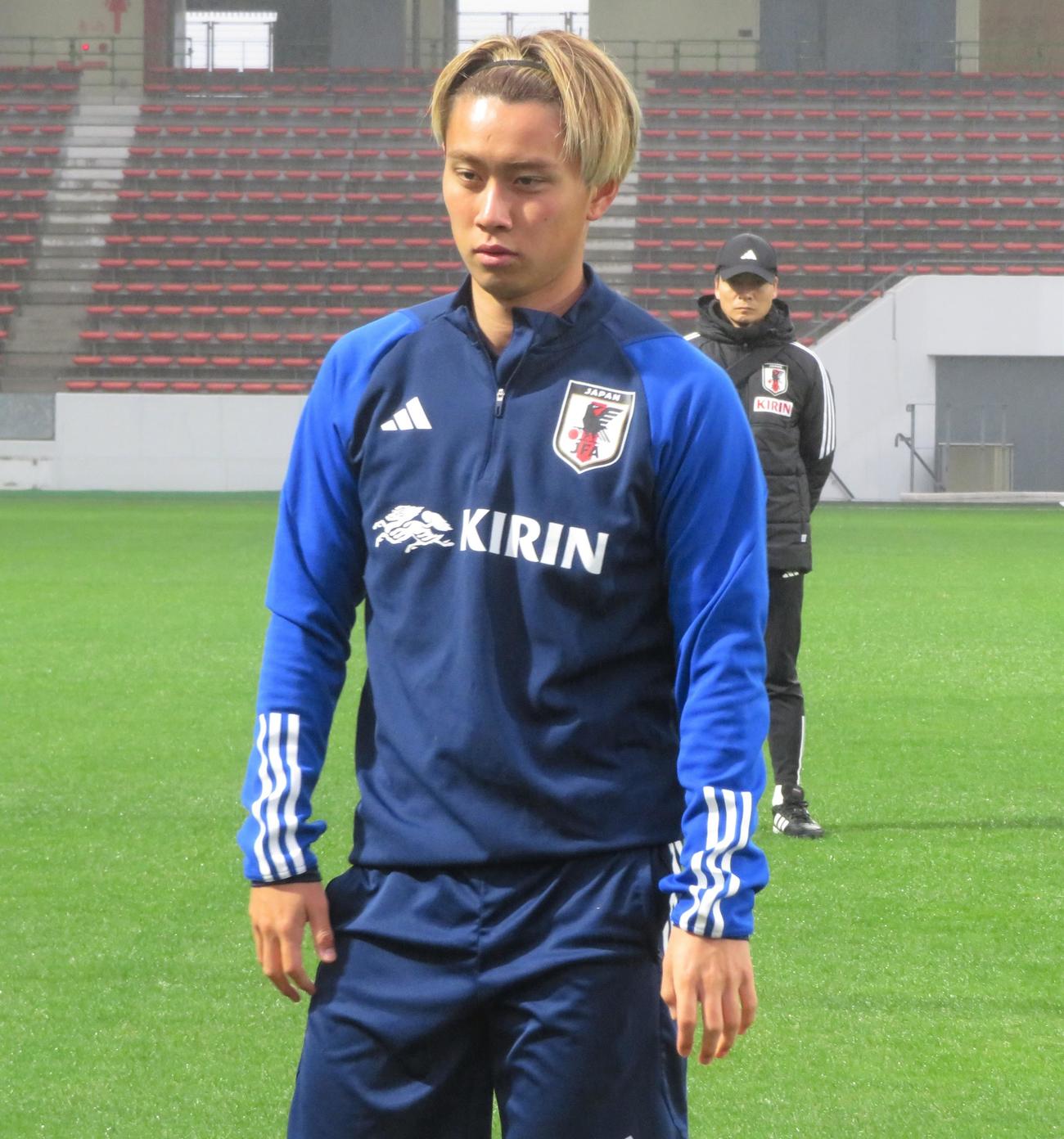 U－23日本代表MF荒木遼太郎（3月24日撮影）