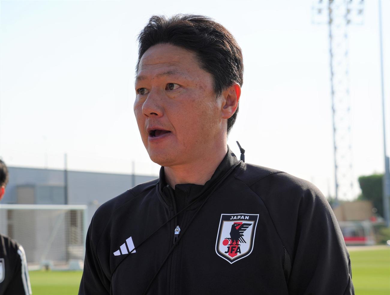 U－23日本代表・大岩剛監督（2024年4月18日撮影）