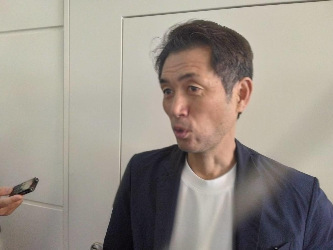 パリ五輪の会場視察を終え帰国したなでしこジャパンの池田太監督