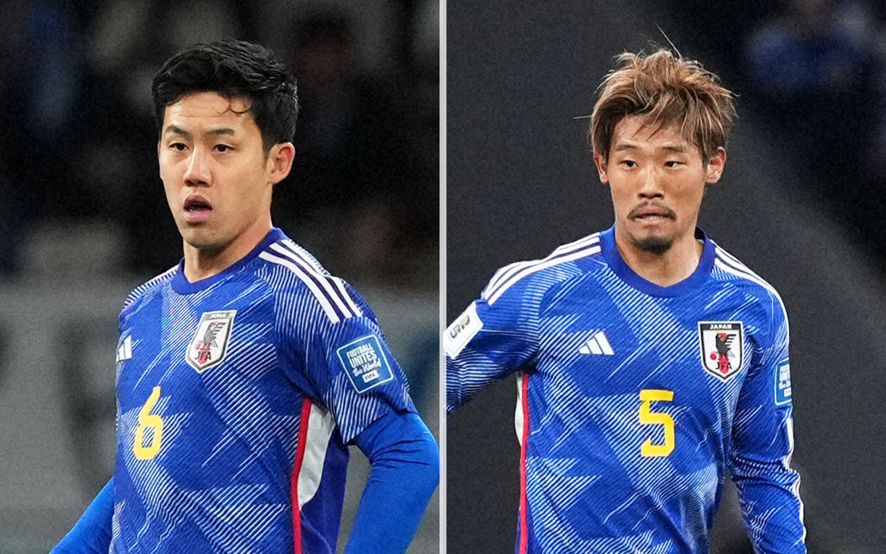 遠藤航（左）と守田英正
