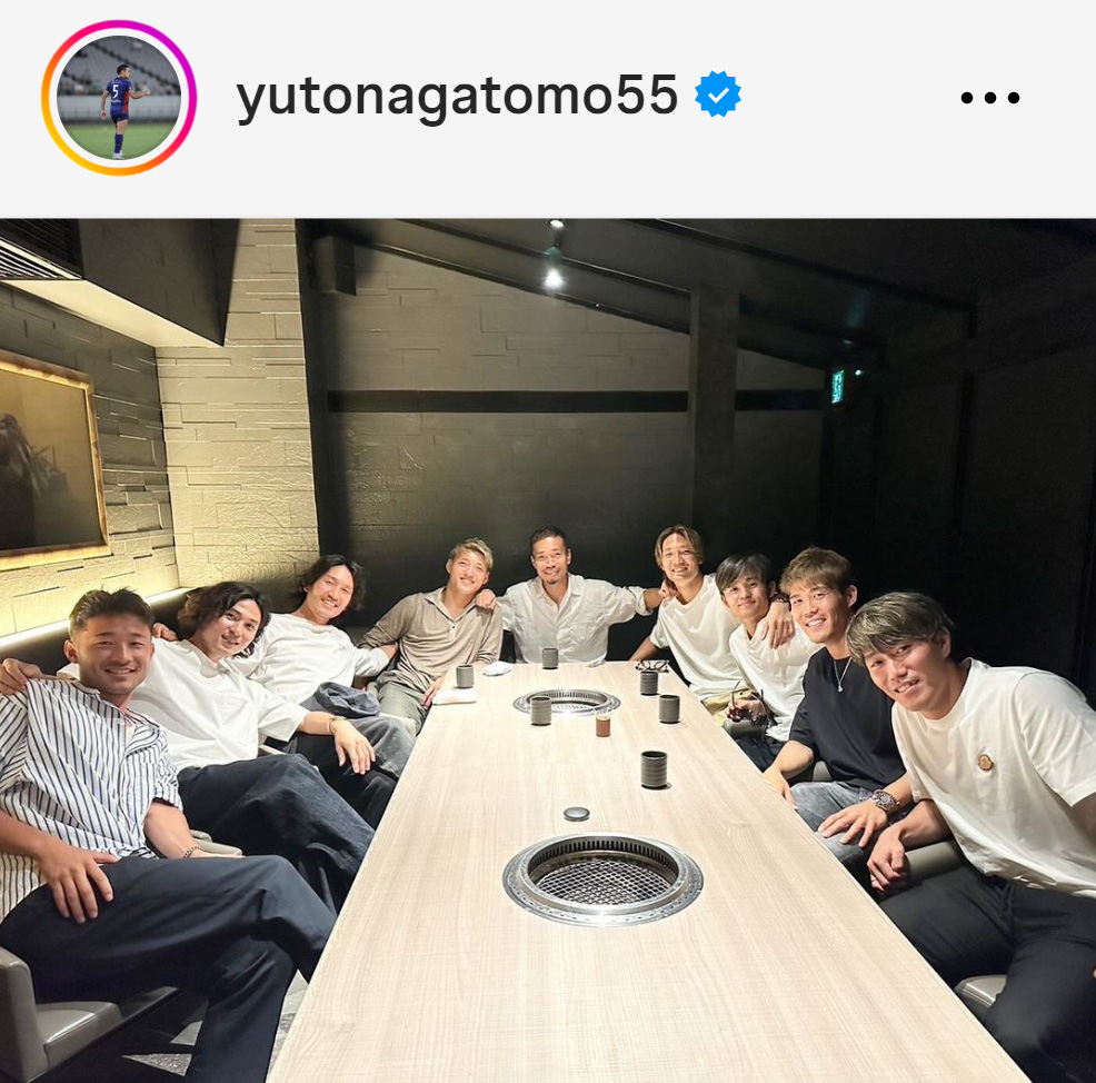 長友佑都のインスタグラムから