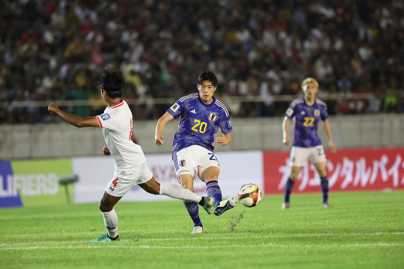 W杯アジア2次予選　日本対ミャンマー　後半、＝2024年6月6日（現地時間）