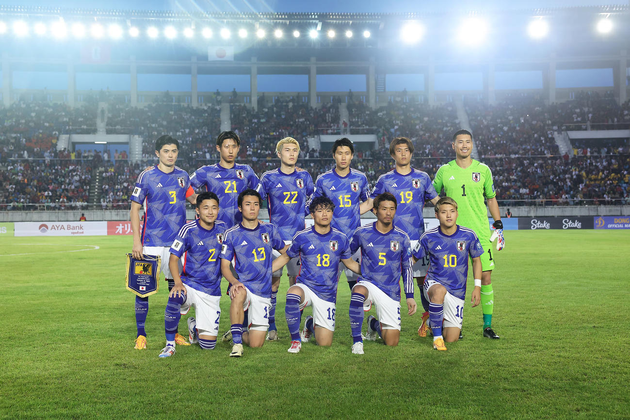 W杯アジア2次予選　日本対ミャンマー　日本のスタメン＝2024年6月6日（現地時間）