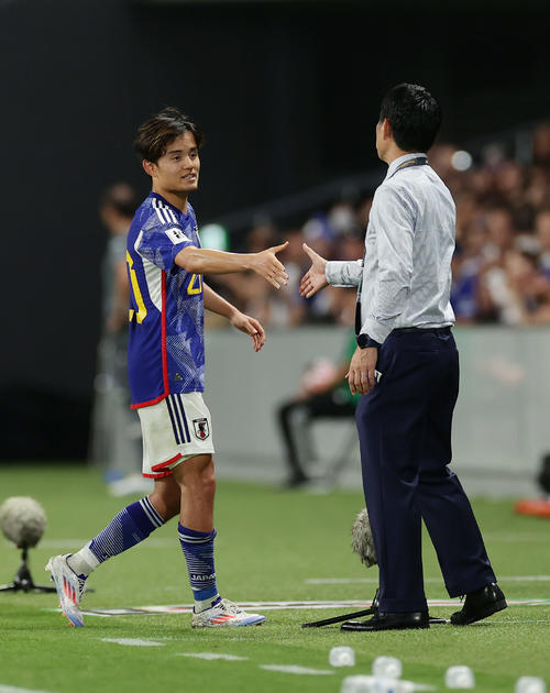 サッカーW杯北中米大会アジア2次予選　日本対シリア　後半、（撮影・前田充）＝2024年6月11日、エディオンピースウイング広島