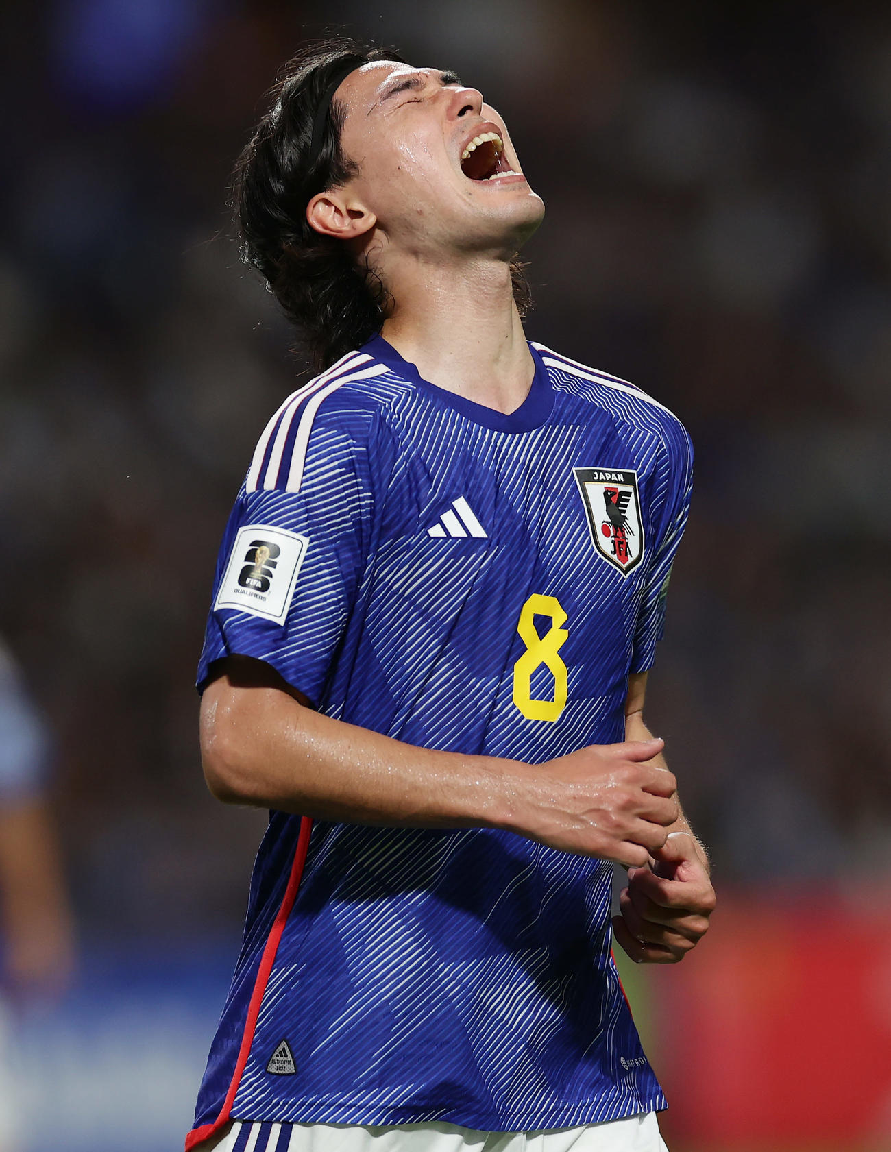 叫ぶ日本代表MF南野（撮影・前田充）