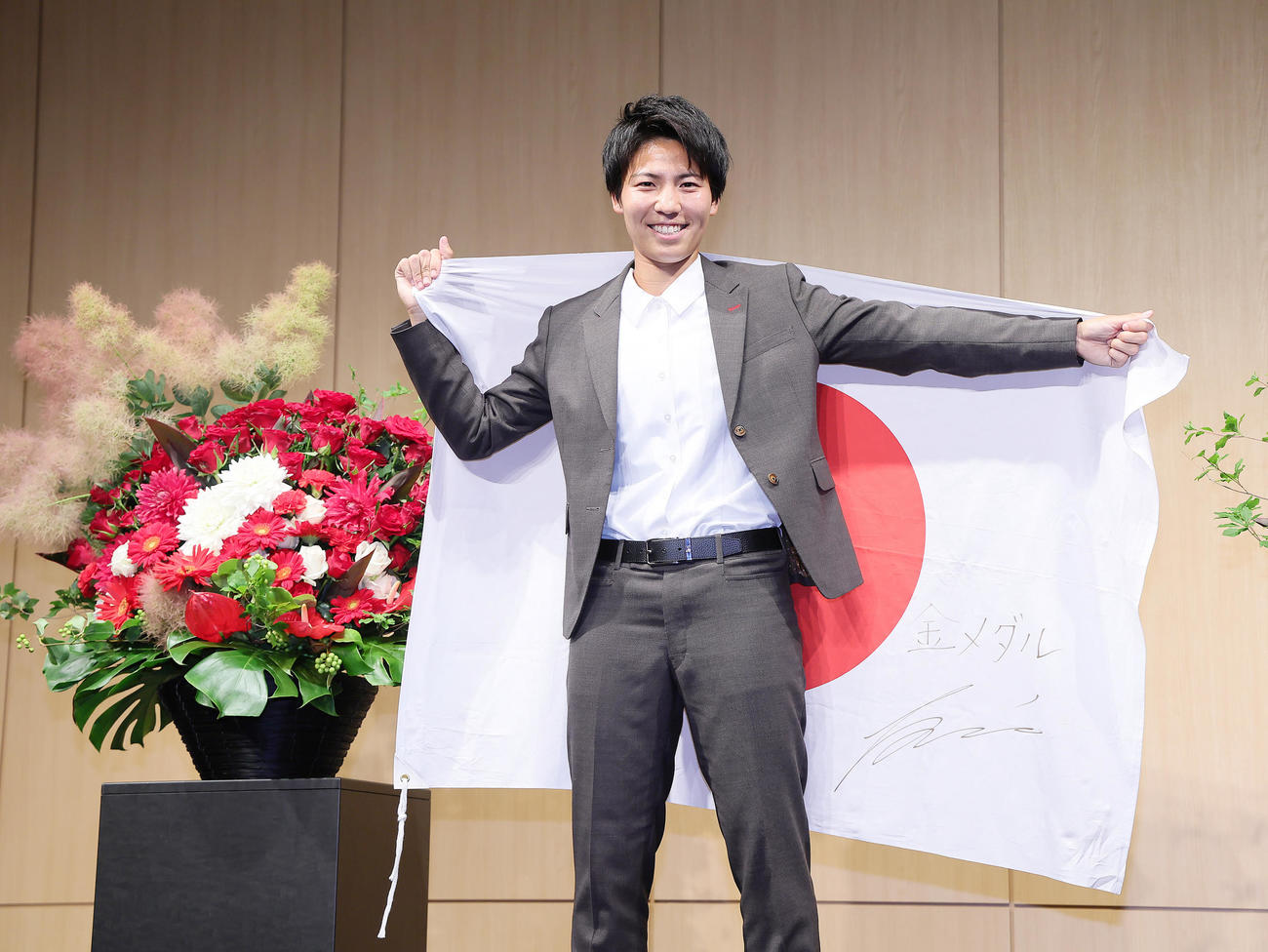なでしこジャパンパリ五輪メンバーに選出され「金メダル」を目標に掲げた三菱重工浦和清家（撮影・足立雅史）