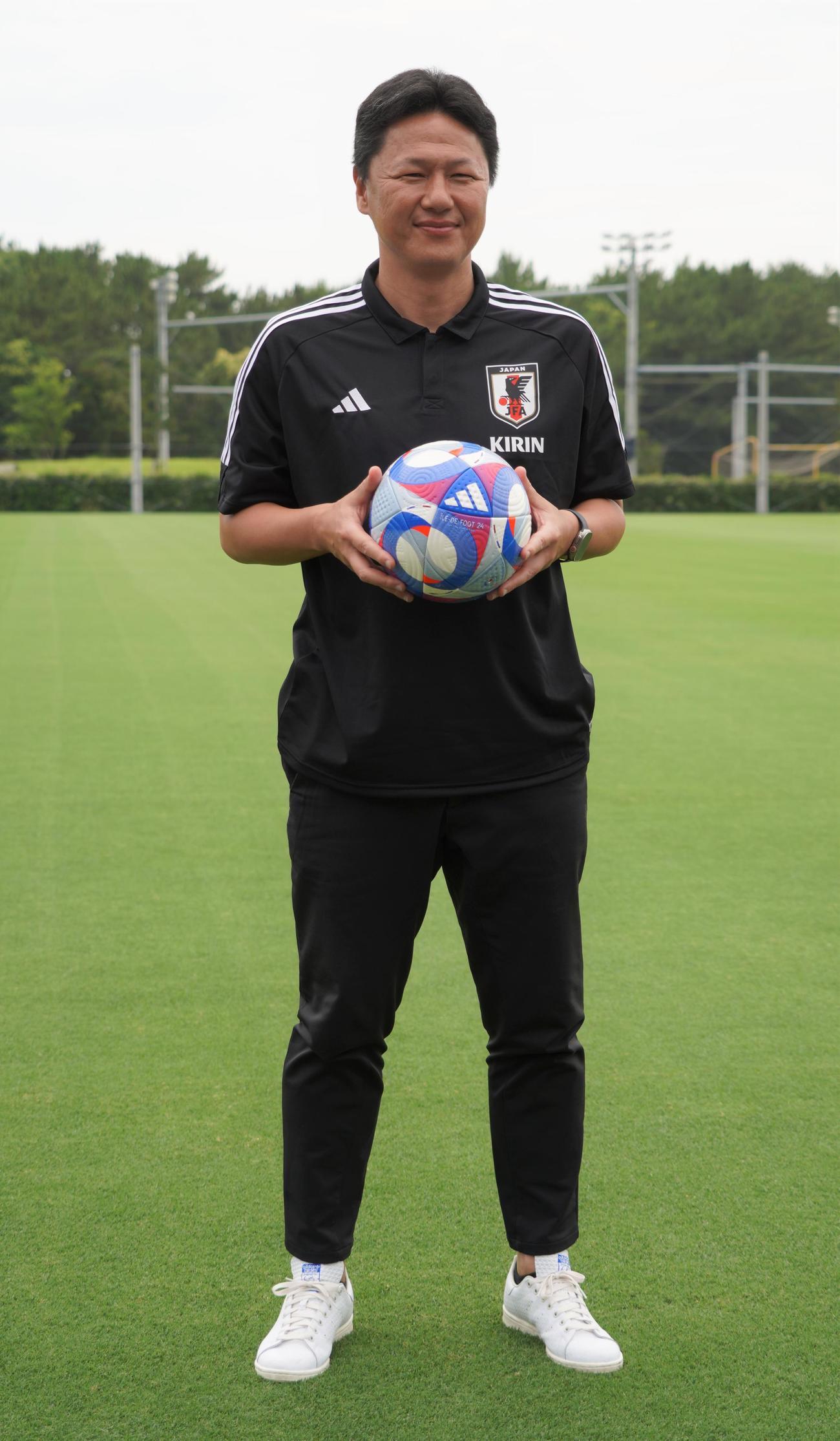 パリ五輪開幕1カ月前に取材に応じたU－23日本代表大岩監督（撮影・佐藤成）
