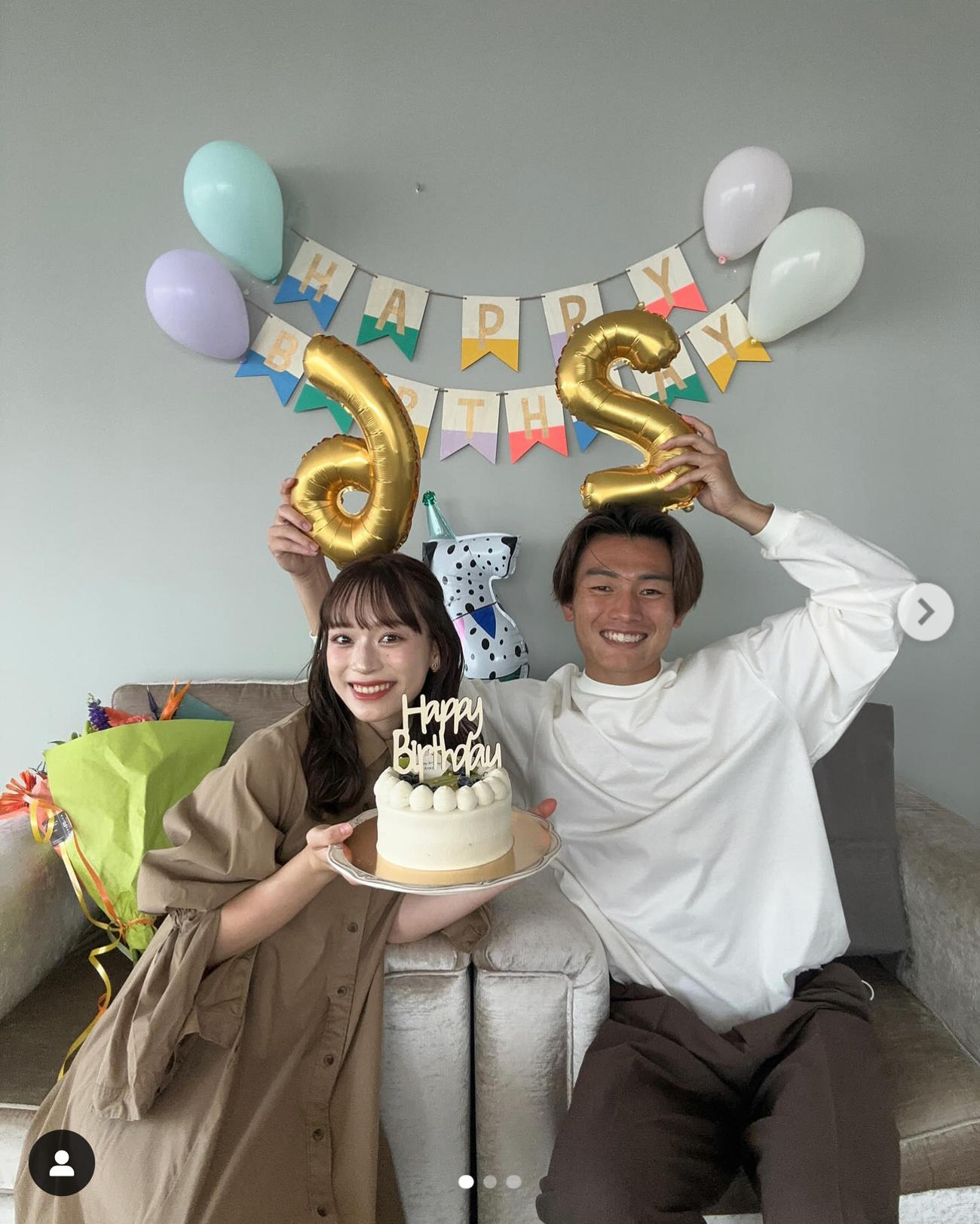 上田綺世のインスタグラムから