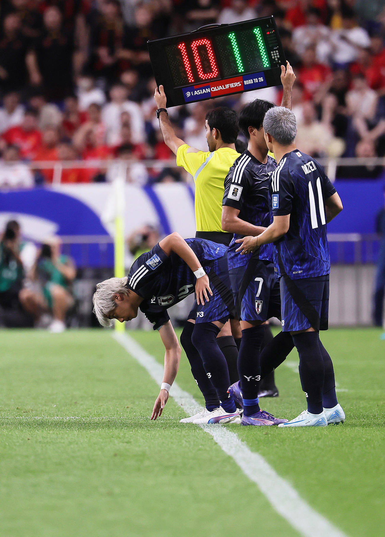 サッカーW杯北中米大会アジア最終予選　日本対中国　後半、伊東純也（撮影・足立雅史）＝2024年9月5日