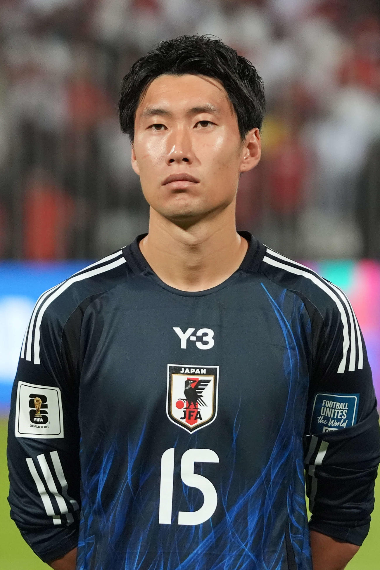 日本対バーレーン　試合に臨む鎌田大地（撮影・パオロ　ヌッチ）
