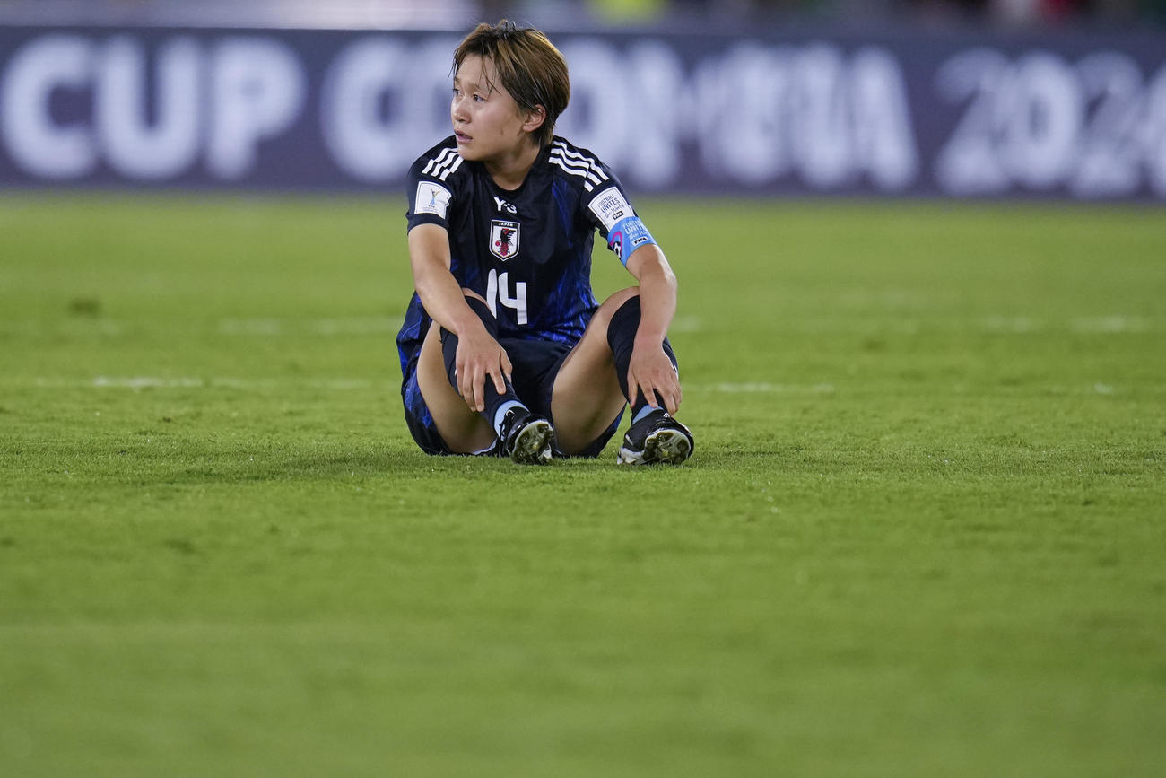 北朝鮮に敗れたU－20女子日本代表の小山史乃観（AP）