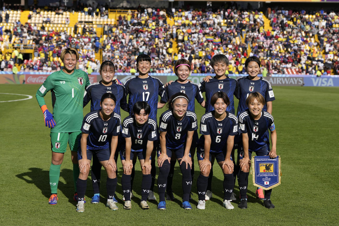 北朝鮮戦に挑むU－20（20歳以下）女子日本代表（AP）