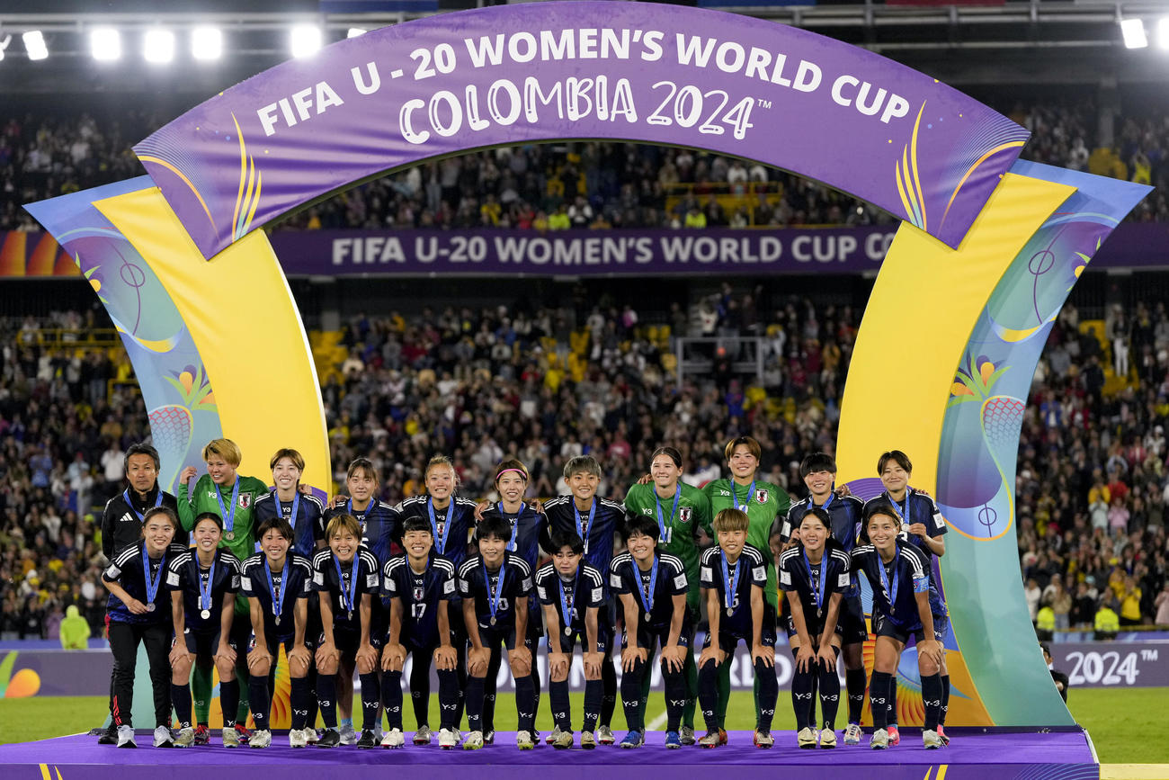 準優勝のU－20女子日本代表（AP）