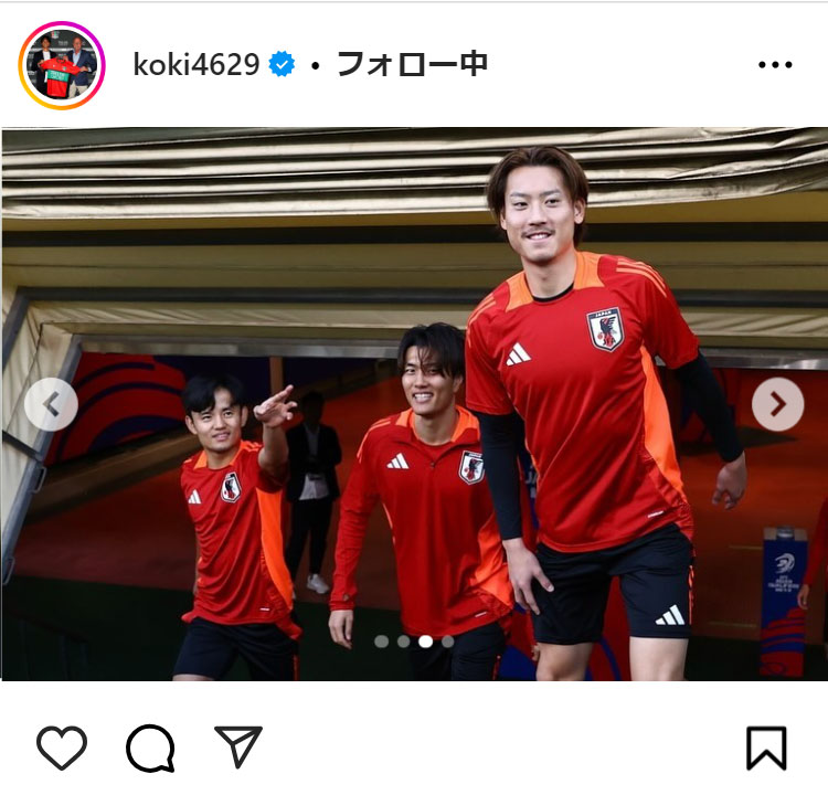 小川航基のインスタグラムから