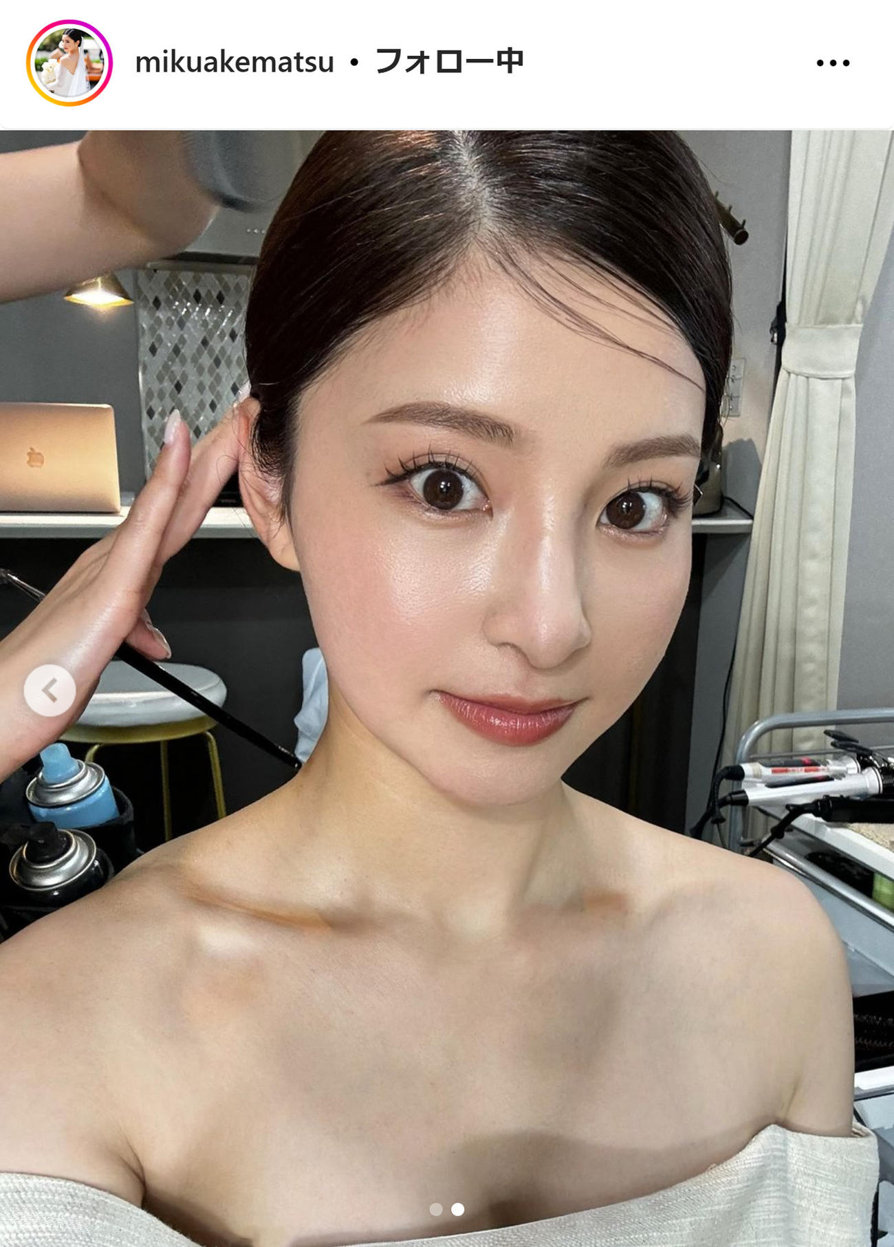 明松美玖さんのインスタグラムから