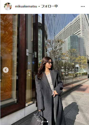 明松美玖さんのインスタグラムから