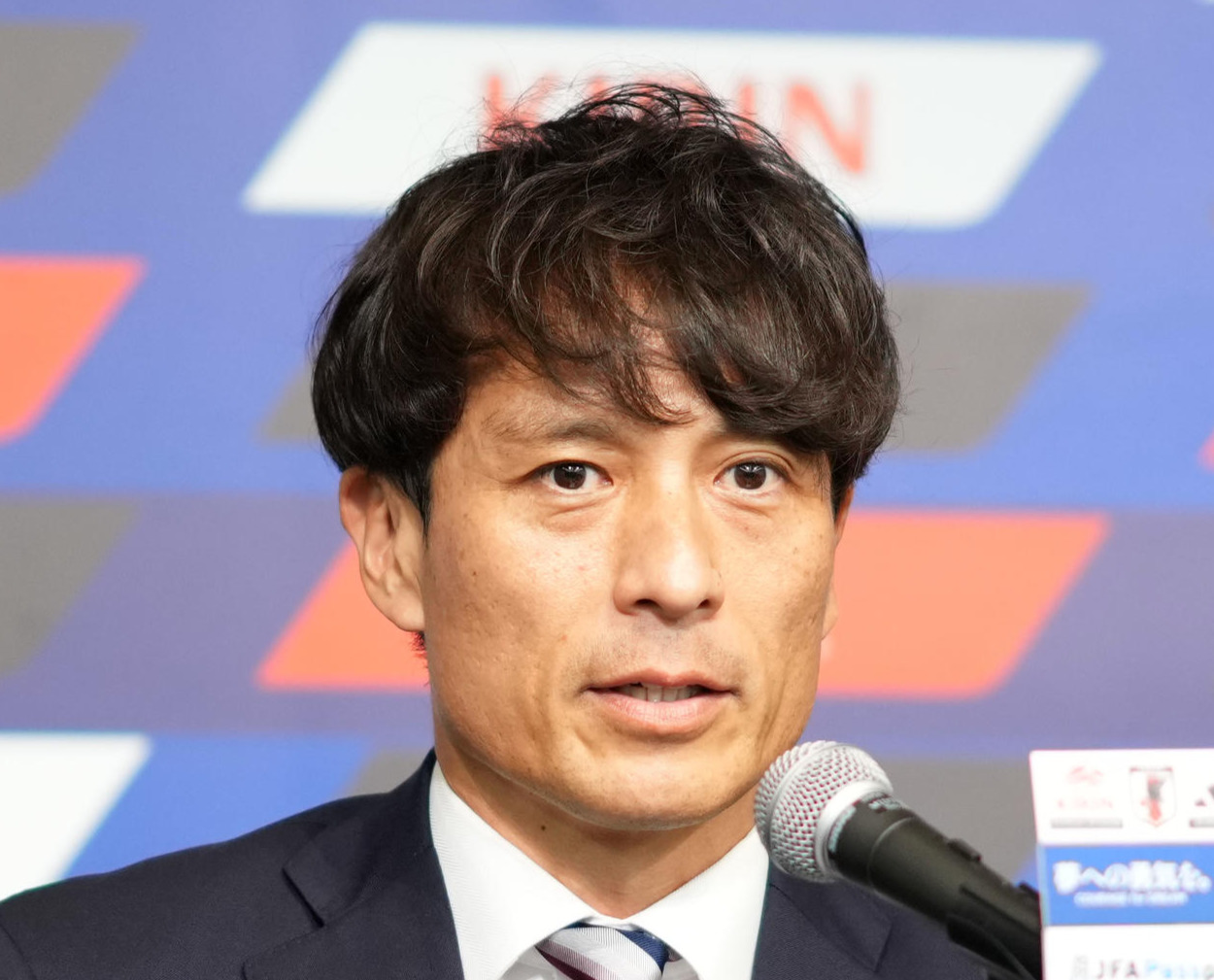 日本サッカー協会の宮本恒靖会長（2024年12月撮影）