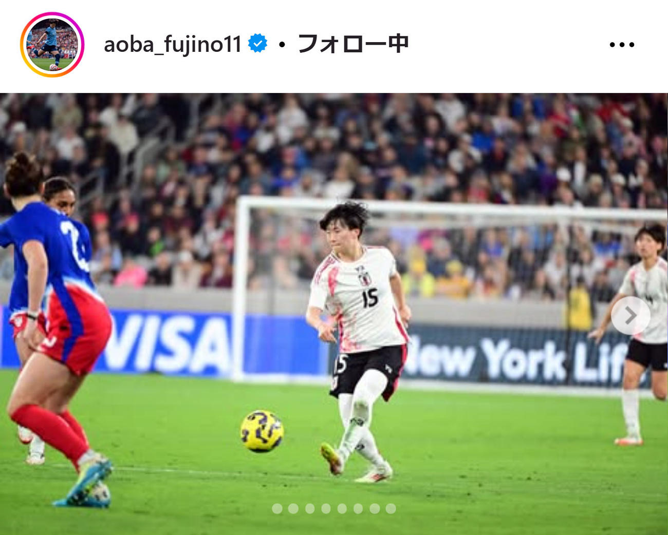 藤野あおばのインスタグラムから