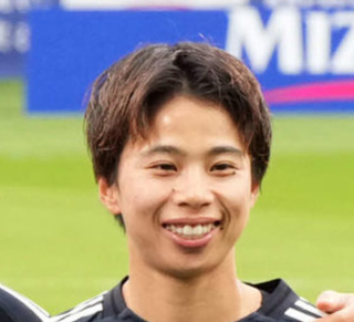 サッカー女子日本代表「なでしこジャパン」FW田中美南（2024年10月撮影）