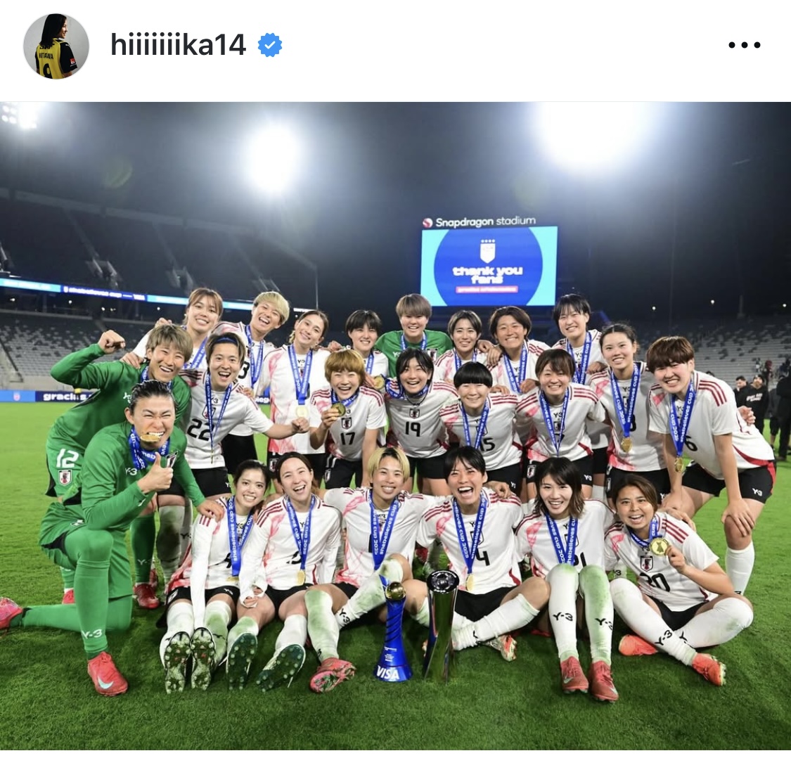 北川ひかるインスタグラムから