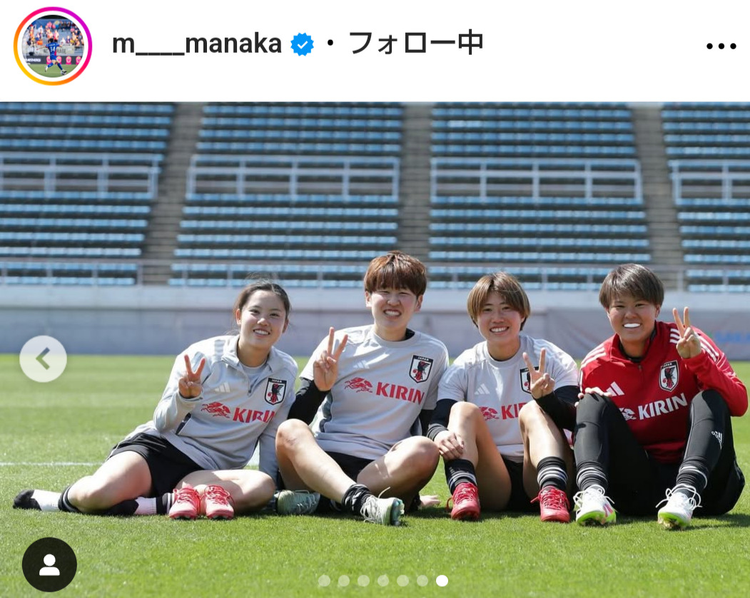 松窪真心のインスタグラムから