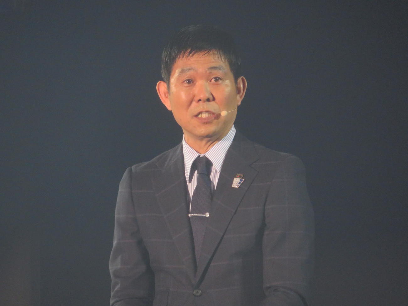 ビジネスイベント「乗り越える。人生の特別講義Climbers」で講演した日本代表の森保一監督（撮影・佐藤成）