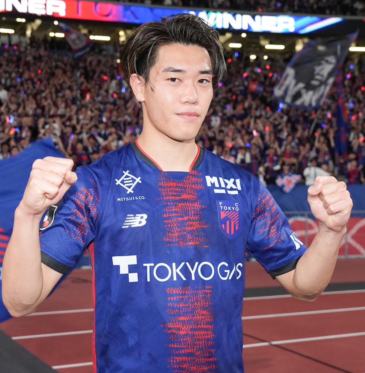 日本代表に初選出された東京MF俵積田晃太＝25年4月